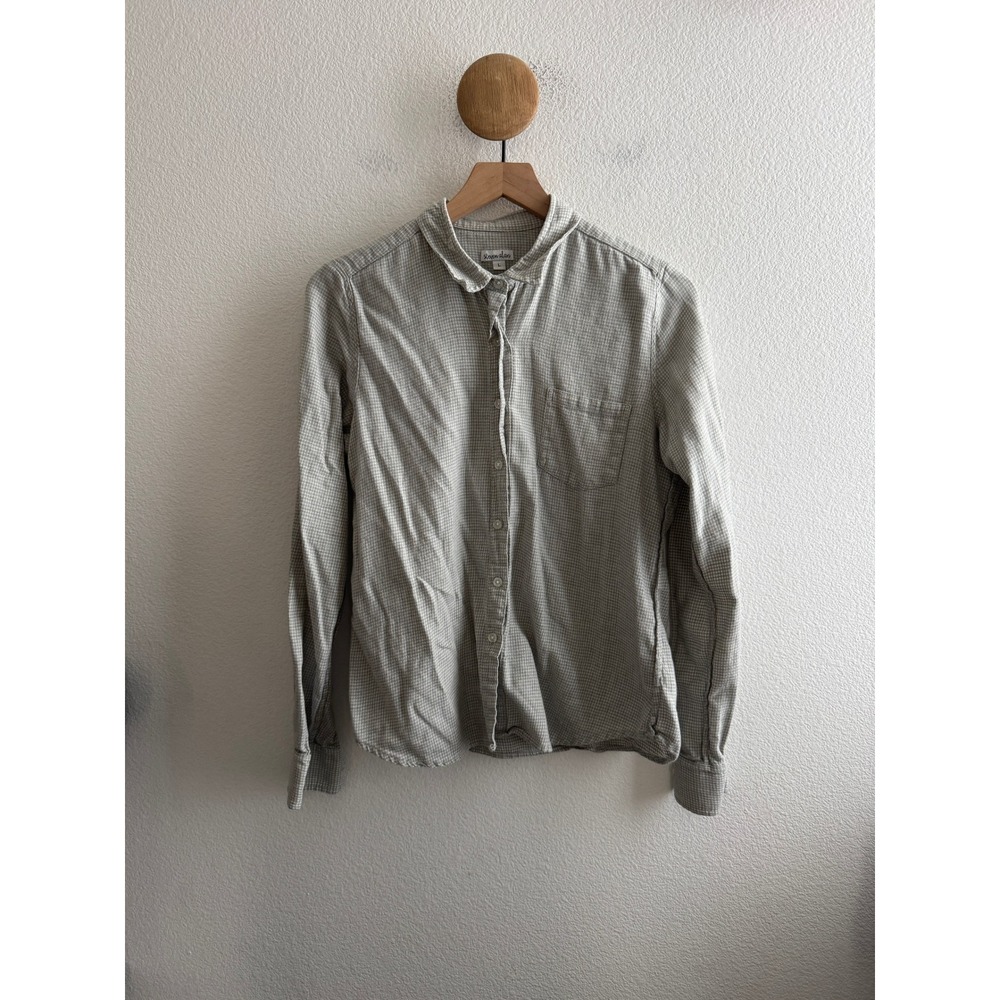 Steven Alan Womens Flannel Cotton Wool Button Down Shirt Large USA